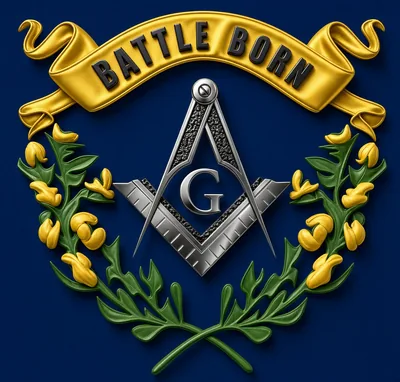 Grand Lodge of Nevada Battle Born emblem